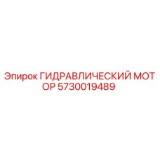 5730019489 ГИДРАВЛИЧЕСКИЙ МОТОР Epiroc