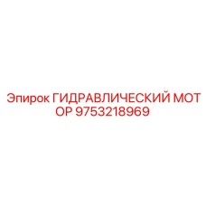 9753218969 ГИДРАВЛИЧЕСКИЙ МОТОР Epiroc