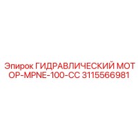 3115566981 ГИДРАВЛИЧЕСКИЙ МОТОР-MPNE-100-CC Epiroc