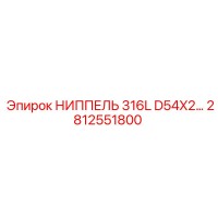 2812551800 НИППЕЛЬ 316L D54X2… Epiroc