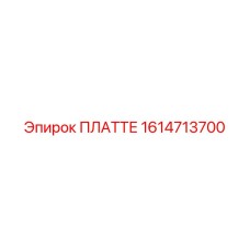 1614713700 ПЛАТТЕ Epiroc