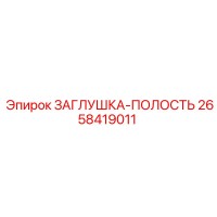 2658419011 ЗАГЛУШКА-ПОЛОСТЬ Epiroc