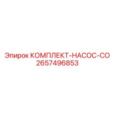 Оригинальный ремонтный комплект насоса 2657496853 от производителя Epiroc