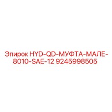 9245998505 HYD-QD-МУФТА-МАЛЕ-8010-SAE-12 Epiroc