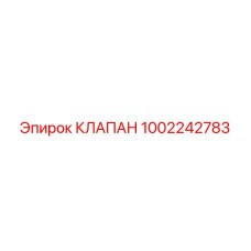 1002242783 КЛАПАН Epiroc