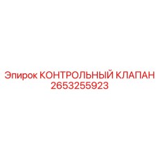 2653255923 КОНТРОЛЬНЫЙ КЛАПАН | Epiroc