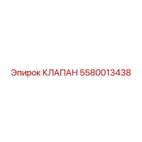 5580013438 КЛАПАН Epiroc