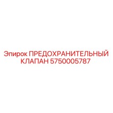 5750005787 ПРЕДОХРАНИТЕЛЬНЫЙ КЛАПАН Epiroc