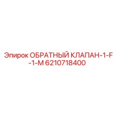 6210718400 ОБРАТНЫЙ КЛАПАН-1-F-1-M Epiroc