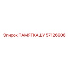 57126906 ПАМЯТКАШУ Epiroc
