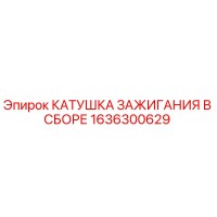 1636300629 КАТУШКА ЗАЖИГАНИЯ В СБОРЕ Epiroc