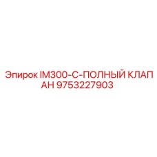 9753227903 IM300-C-ПОЛНЫЙ КЛАПАН Epiroc
