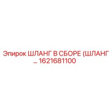 1621681100 ШЛАНГ В СБОРЕ (ШЛАНГ...) Epiroc