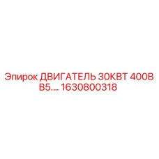 1630800318 ДВИГАТЕЛЬ 30КВТ 400В B5 Epiroc