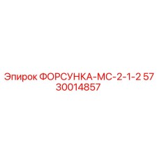 5730014857 ФОРСУНКА-МС-2-1-2 Epiroc