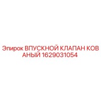 1629031054 ВПУСКНОЙ КЛАПАН КОВАНЫЙ | Epiroc