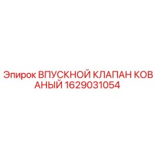 1629031054 ВПУСКНОЙ КЛАПАН КОВАНЫЙ | Epiroc