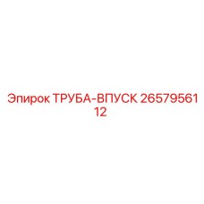 2657956112 ТРУБА-ВПУСК Epiroc