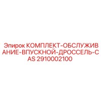 2910002100 КОМПЛЕКТ-ОБСЛУЖИВАНИЕ-ВПУСКНОЙ-ДРОССЕЛЬ-CAS Epiroc