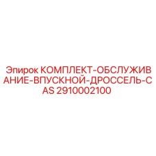 Сервисный набор дроссельной заслонки 2910002100 для техники Epiroc