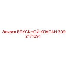 3092171691 ВПУСКНОЙ КЛАПАН Epiroc