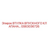 GS63036726 ВТУЛКА ВПУСКНОГО КЛАПАНА Epiroc