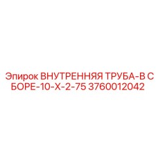 3760012042 ВНУТРЕННЯЯ ТРУБА-В СБОРЕ-10-X-2-75 Epiroc