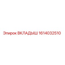 1614032510 ВКЛАДЫШ Epiroc