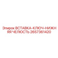 2657361420 ВСТАВКА-КЛЮЧ-НИЖНЯЯ ЧЕЛЮСТЬ Epiroc