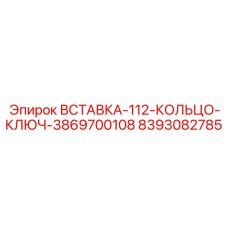 8393082785 ВСТАВКА-112-КОЛЬЦО-КЛЮЧ-3869700108 Epiroc