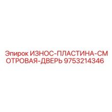 9753214346 ИЗНОС-ПЛАСТИНА-СМОТРОВАЯ-ДВЕРЬ Epiroc