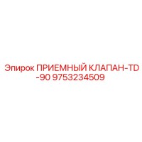 9753234509 ПРИЕМНЫЙ КЛАПАН-TD-90 Epiroc
