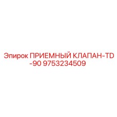 9753234509 ПРИЕМНЫЙ КЛАПАН-TD-90 Epiroc
