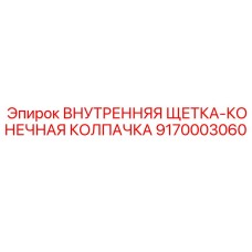 9170003060 Внутренняя щетка-конечная колпачка Epiroc