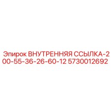 5730012692 ВНУТРЕННЯЯ ССЫЛКА-200-55-36-26-60-12 Epiroc