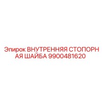 9900481620 Внутренняя стопорная шайба Epiroc