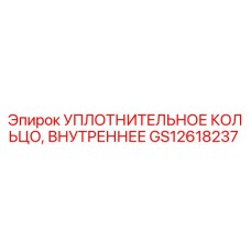 GS12618237 УПЛОТНИТЕЛЬНОЕ КОЛЬЦО, ВНУТРЕННЕЕ Epiroc