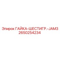 2650254234 ГАЙКА-ШЕСТИГР.-JAM3 Epiroc