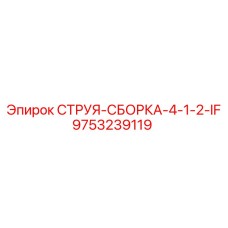 9753239119 СТРУЯ-СБОРКА-4-1-2-IF Epiroc