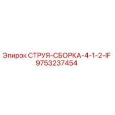 9753237454 СТРУЯ-СБОРКА-4-1-2-IF Epiroc