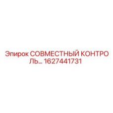 1627441731 СОВМЕСТНЫЙ КОНТРОЛЬ Epiroc