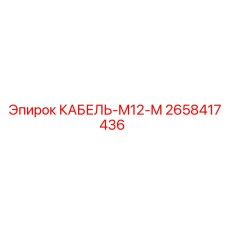 2658417436 КАБЕЛЬ-M12-M Epiroc