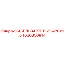 1630800814 КАБЕЛЬВАРТЕЛЬС M20X1,5 Epiroc