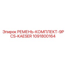 1091800164 РЕМЕНЬ-КОМПЛЕКТ-9PCS-KAESER Epiroc