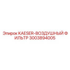 3003894005 KAESER-ВОЗДУШНЫЙ ФИЛЬТР Epiroc