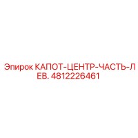 4812226461 КАПОТ-ЦЕНТР-ЧАСТЬ-ЛЕВ. Epiroc