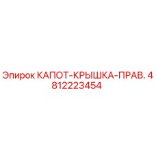 4812223454 КАПОТ-КРЫШКА-ПРАВ. Epiroc