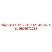 1604672281 КАПОТ-В СБОРЕ-PE-3-C-YL Epiroc