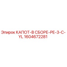 1604672281 КАПОТ-В СБОРЕ-PE-3-C-YL Epiroc