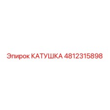 4812315898 КАТУШКА Epiroc